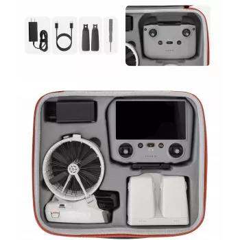 SUNNYLIFE XL Hartschalenkoffer für DJI Flip Drohne und Fernbedienung - Orange