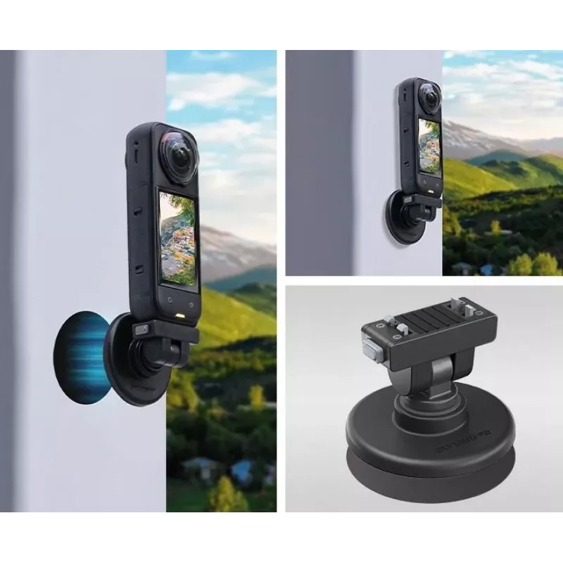 SUNNYLIFE Quick Release 1/4 Zoll Halterung + Magnetbasis für Insta360 X4 Air X5 Ace Pro 2 / DZ-142-D