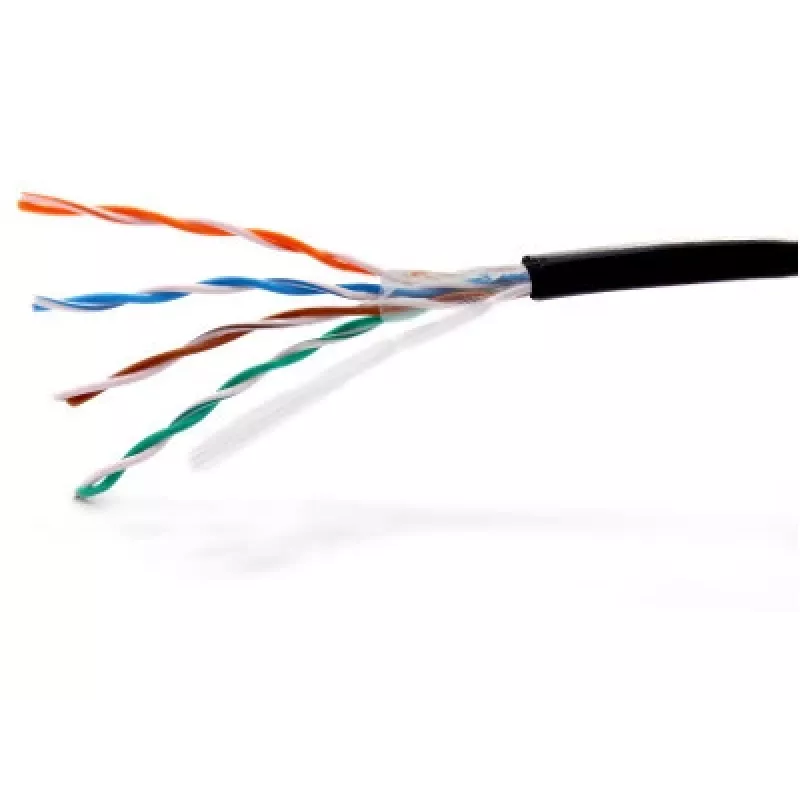 GETFORT Premium Cat.5e U/UTP UV Dry Core Outdoor Kabel 305m Schwarz