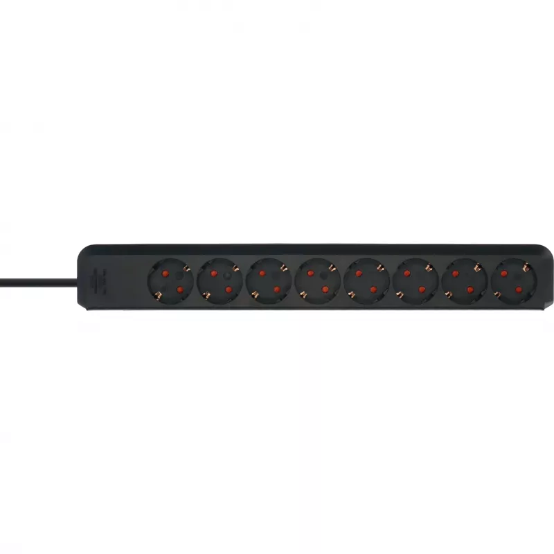 Brennenstuhl Eco-Line Steckdosenleiste 8-fach Schwarz H05 - Steckdosenleiste