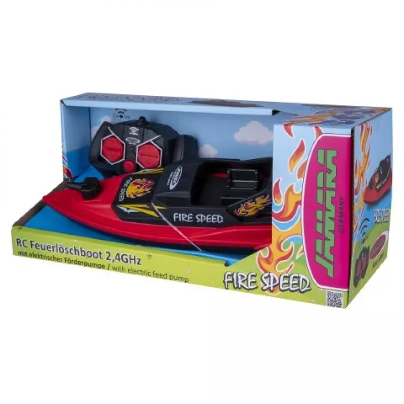 JAMARA Fire Speed RC Feuerlöschboot 2,4 GHz mit Wasserstrahlfunktion