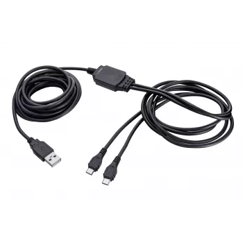 TRUST GXT 222 DUO Charge & Play Kabel 2m Schwarz, USB-A auf Micro-USB, für Xbox One Controller