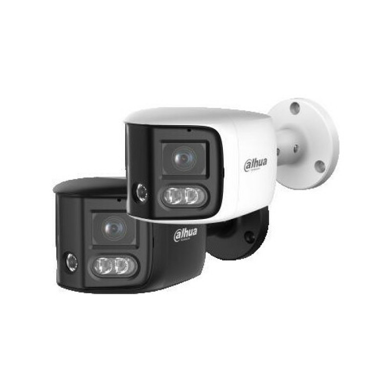 DAHUA IPC-PFW31259S-A180-E2-AS-PV-0280B TiOC Duo 12-MP-Dual-Objektiv-IP-Kamera, aktive Abschreckung, Zwei-Wege-Audio, IR + Weißlicht 30 m, PoE, IP67