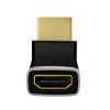 LogiLink AH0007A HDMI-Adapter, 270° abgewinkelt, HDMI Typ A Stecker auf Buchse, 8K/60Hz, 48Gbit/s, HDMI 2.1, Schwarz