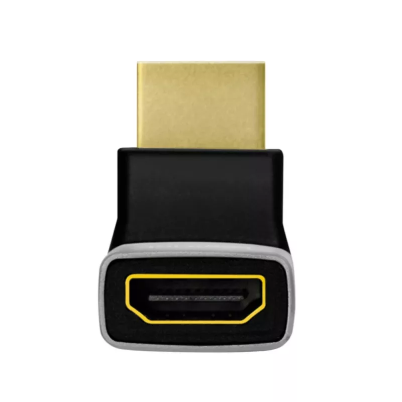 LogiLink AH0007A HDMI-Adapter, 270° abgewinkelt, HDMI Typ A Stecker auf Buchse, 8K/60Hz, 48Gbit/s, HDMI 2.1, Schwarz
