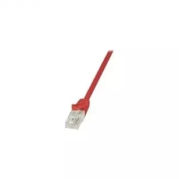 LogiLink CP1024U CAT 5e U/UTP Patchkabel, 0,5 m, Rot, RJ45, Snagless