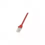 LogiLink CP1024U CAT 5e U/UTP Patchkabel, 0,5 m, Rot, RJ45, Snagless