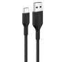 Belkin BOOSTCHARGE geflochtenes USB-C auf USB-A Kabel 2m Schwarz