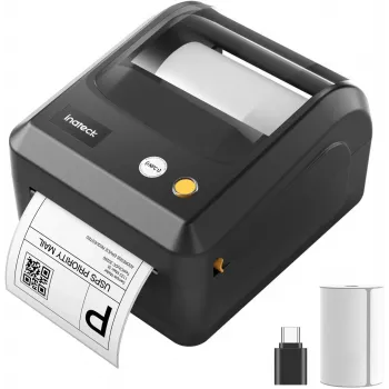 Inateck PR50 Thermodirektdrucker, 203 DPI, 170 mm/s, USB & Bluetooth, Schwarz