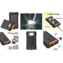 LogiLink Solar Power Bank 10000 mAh, 20 W, Schwarz/Orange