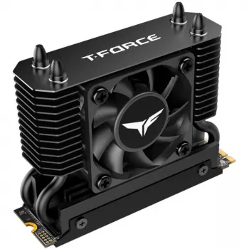 Team Group T-Force GC PRO 2TB M.2 2280 PCIe Gen5 NVMe SSD mit T-FORCE DARK AirFlow Kühlkörper, Schwarz