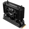 Team Group T-Force GC PRO 2TB M.2 2280 PCIe Gen5 NVMe SSD mit T-FORCE DARK AirFlow Kühlkörper, Schwarz