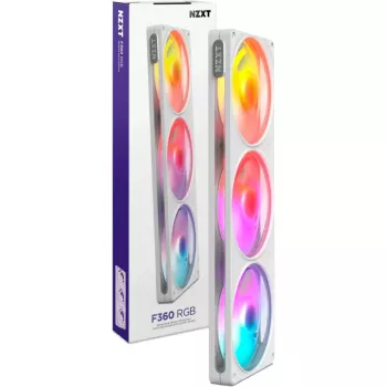 NZXT F360 RGB Weiß 360mm All-in-One Flüssigkeits-CPU-Kühler