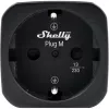 Shelly Plug M Gen3 Schwarz Smart Plug mit Energiemonitoring, 13A, Wi-Fi & Bluetooth
