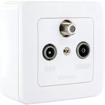 Schwaiger SAT Einzel-Abzweigdose 2.5 dB Set