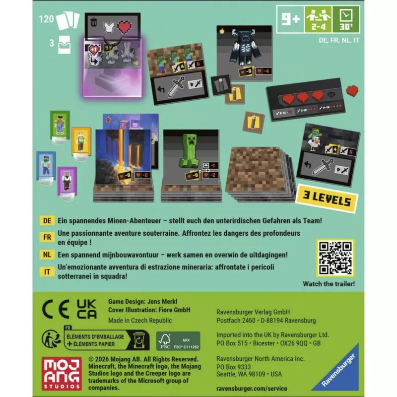 RAVENSBURGER Minecraft: Digging Down Strategiespiel