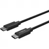 ANSMANN USB-C auf USB-C Daten- und Ladekabel 2m Schwarz 60W PD
