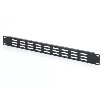 DIGITUS 1U belüftete Blindabdeckung für 19-Zoll-Racks, Schwarz