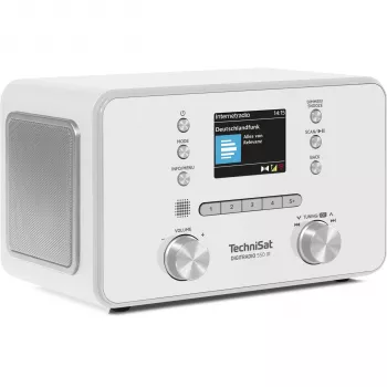 TechniSat DigitRadio 550 IR Internet DAB+ FM Radio mit Bluetooth, Spotify Connect, 20W Stereo, Farb-TFT-Display, Weiß