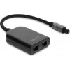 Delock S/PDIF TOSLINK Verteiler 1 Eingang 2 Ausgänge