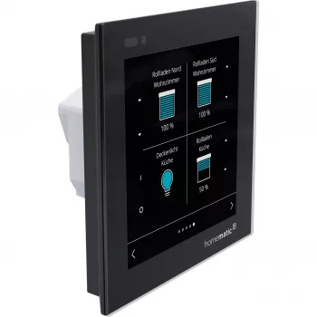 Homematic IP Glass Display Wandthermostat (HmIP-WGD) - Schwarz