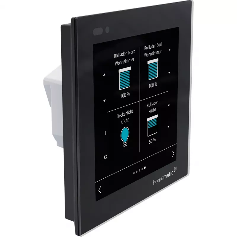 Homematic IP Glass Display Wandthermostat (HmIP-WGD) - Schwarz