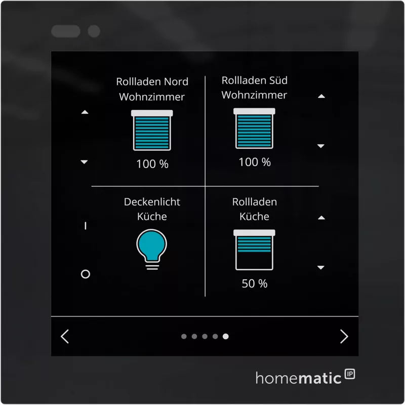 Homematic IP Glass Display Wandthermostat (HmIP-WGD) - Schwarz