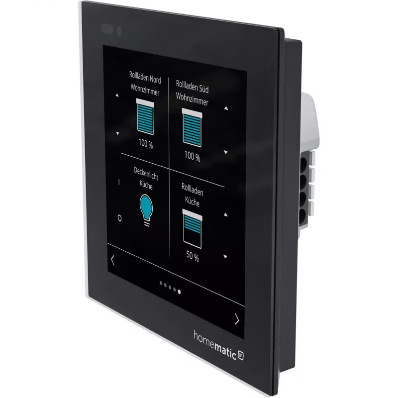 Homematic IP Glass Display Wandthermostat (HmIP-WGD) - Schwarz