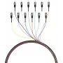 EFB Fiber-Pigtail ST 50/125µm OM4, 12-Farben-Set, 2m