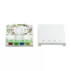 LogiLink FB4SC50 FTTH-Abschlussbox mit 50 m OS2 Singlemode SC/APC-Kabel, Weiß
