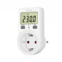 LogiLink Energiekostenmessgerät, 1,5 inch LCD-Display, Einzeltarif, Schuko-Stecker, Weiß
