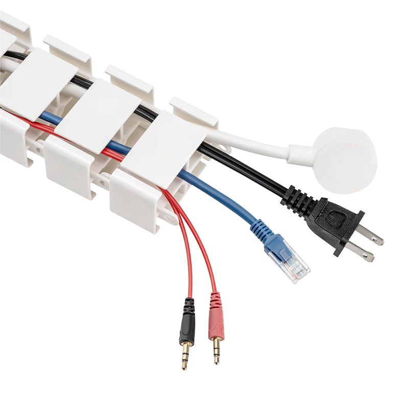 LogiLink Flexibler Kabelkanal zum Einhängen 1347x129 mm Weiß KAB0093