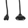 LogiLink Netzkabel Eurostecker CEE 7/16 auf IEC C7 Schwarz 7,5 m