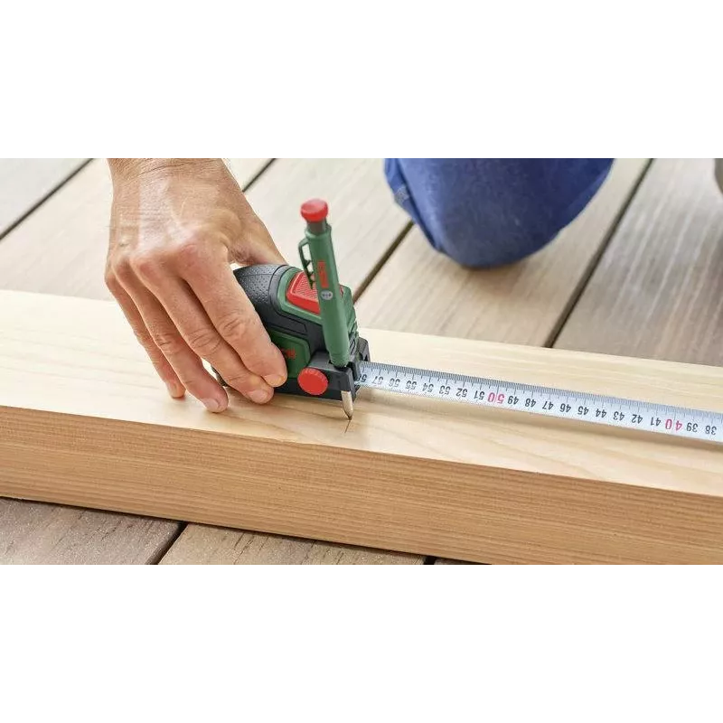 Bosch 1600A03318 5m Maßband mit Bleistiftclip (Grün/Schwarz)