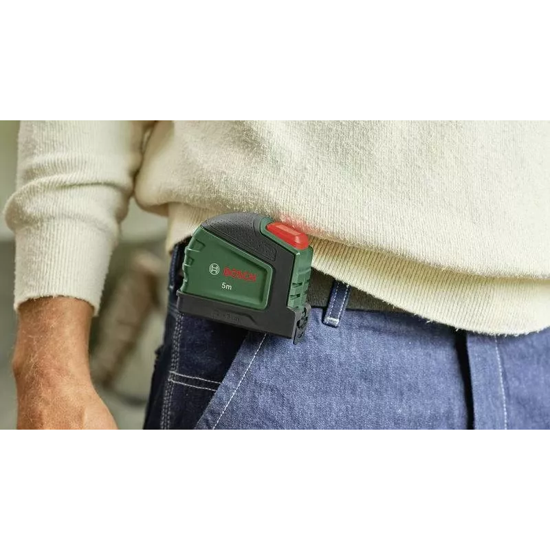 Bosch 1600A03318 5m Maßband mit Bleistiftclip (Grün/Schwarz)