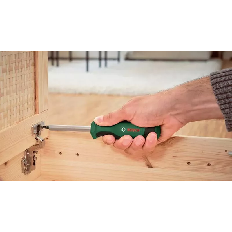Bosch Starter Werkzeugset, 26-teilig (Grün/Schwarz, mit Textil-Reißverschlussetui)