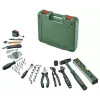 Bosch 63-teiliges Handwerkzeug-Set im grünen Werkzeugkoffer