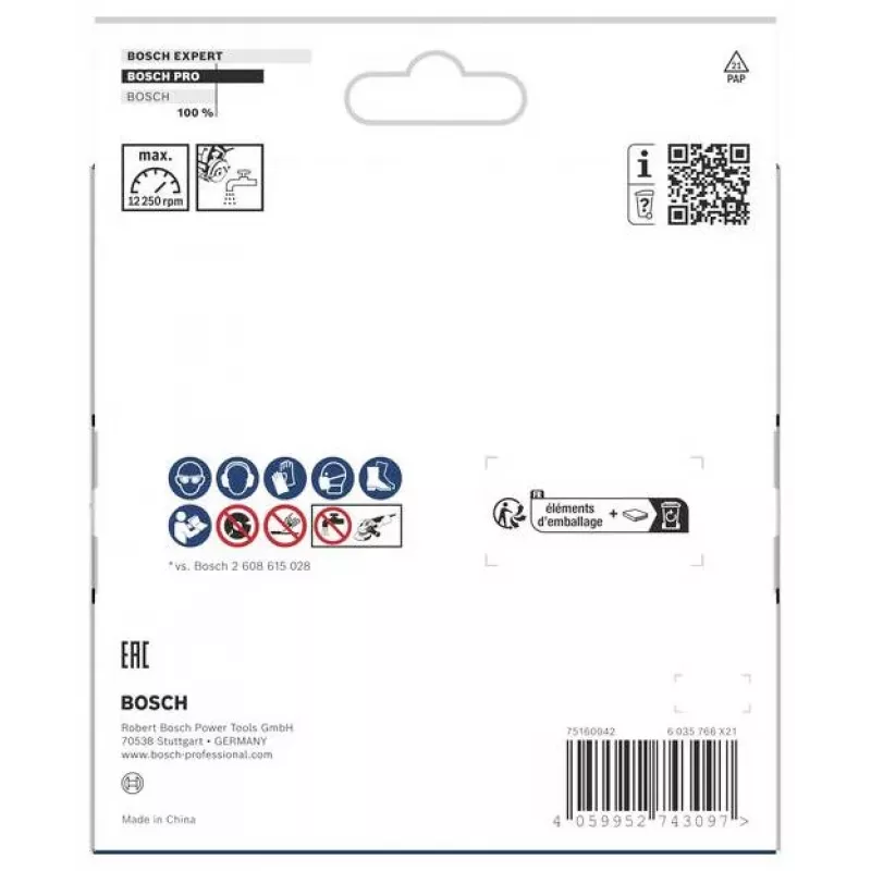 BOSCH POWERTOOLS PRO Diamant-Trennscheibe X-LOCK MultiMaterial, Ø 125 mm (2 Stück, Bohrung 22,23 mm)