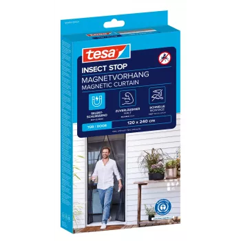 tesa Insect Stop Magnetfliegengitter-Tür Anthrazit 1,2 x 2,4 m