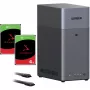 UGREEN DH2300 Bundle mit 2x Seagate IronWolf NAS 4TB CMR (Schwarz)
