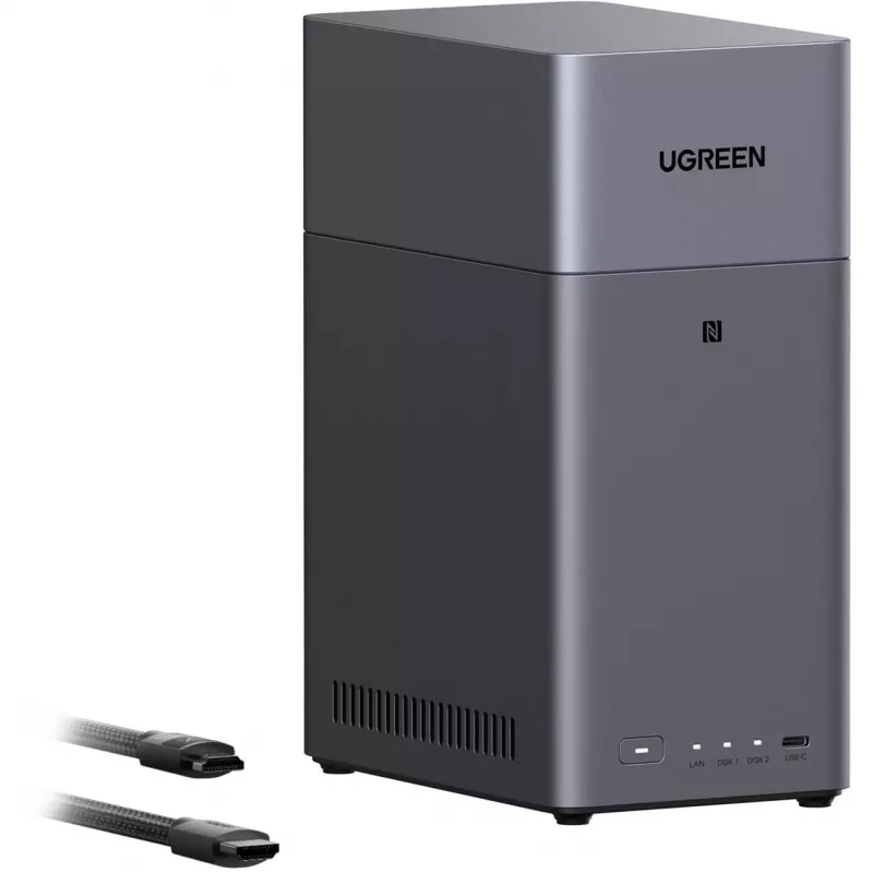 UGREEN DH2300 Bundle mit 2x Seagate IronWolf NAS 4TB CMR (Schwarz)