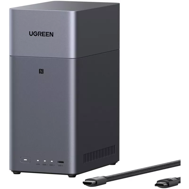UGREEN DH2300 Bundle mit 2x Seagate IronWolf NAS 4TB CMR (Schwarz)