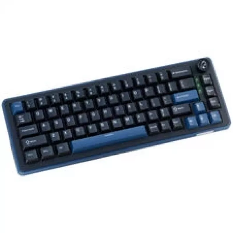 Ducky OK-M 65 Gaming-Tastatur, 65%, Hot-Swappable, RGB, ANSI - KTT Wine Red Switches