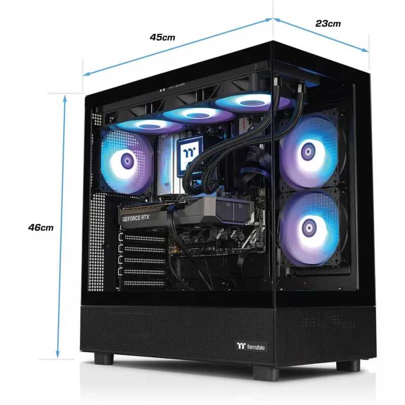 Thermaltake FTW V270 5070 Gaming-Desktop (Schwarz, Windows 11 Home)
