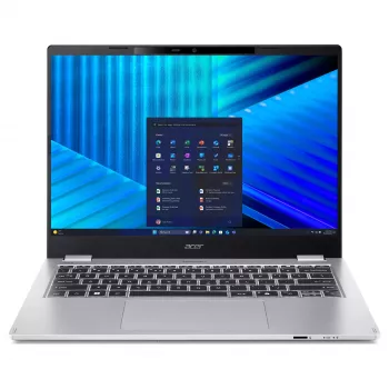 Acer TravelMate P4 P414-55-TCO-5880 14 inch Full HD Business-Laptop - Intel Core Ultra 5 225U, 16GB LPDDR5X, 512GB PCIe Gen4 SSD, Windows 11 Pro, Wi-Fi 6E, Thunderbolt 4, hintergrundbeleuchtete Tastatur, Fingerabdrucksensor