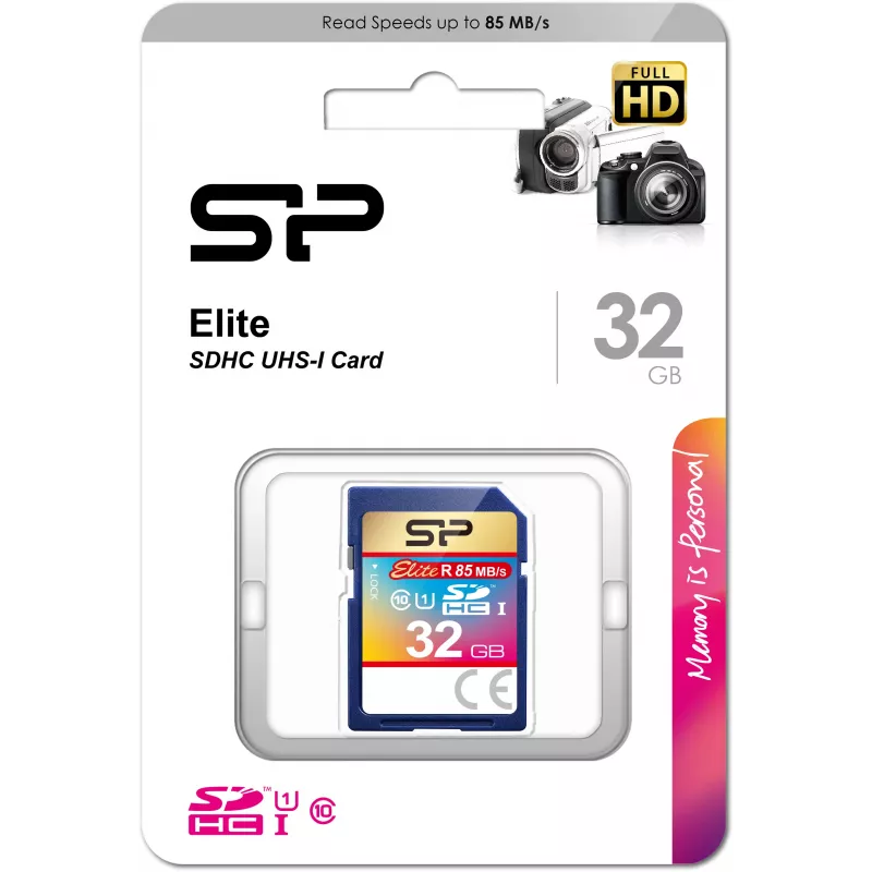 Silicon Power Elite SDHC 32GB UHS-I Speicherkarte (SP032GBSDHAU1V10)