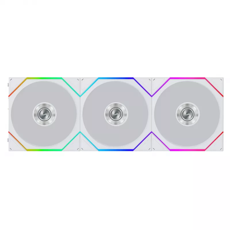 Lian Li UNI FAN TL FLEX Wireless ARGB Reverse Blade 120mm Lüfter 3er-Pack mit Controller - Weiß