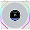 Lian Li UNI FAN TL120 LCD FLEX Wireless ARGB Weiß 120 mm Reverse Blade Gehäuselüfter
