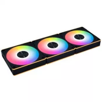Lian Li UNI FAN CL FLEX Wireless PWM ARGB 120mm Gehäuselüfter, Schwarz, 3er-Pack mit Controller