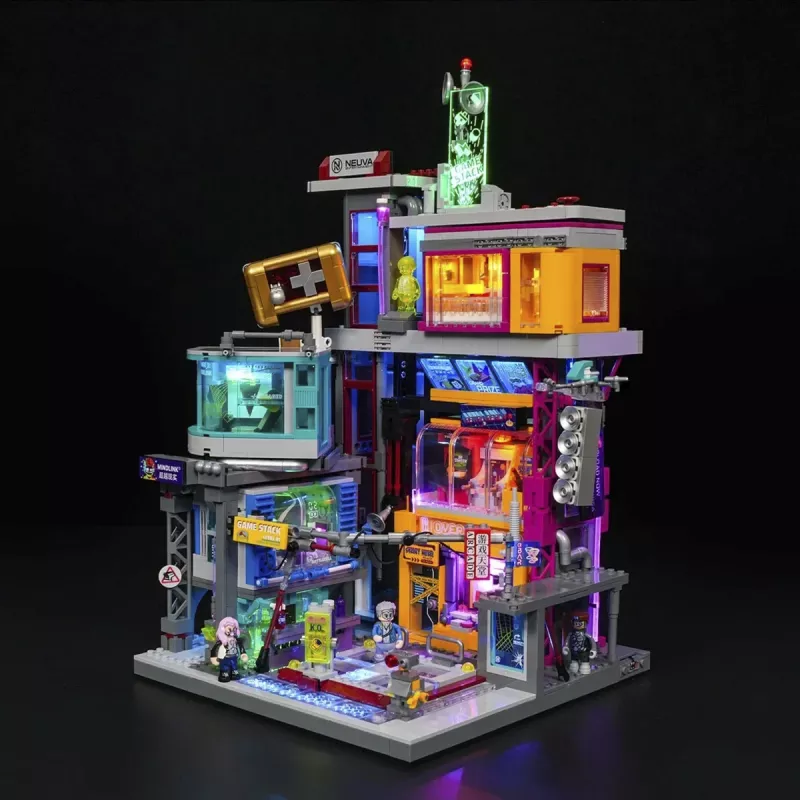 LUMIBRICKS Cyberpunk Neoncity Gamestack LED-Neon-Schild